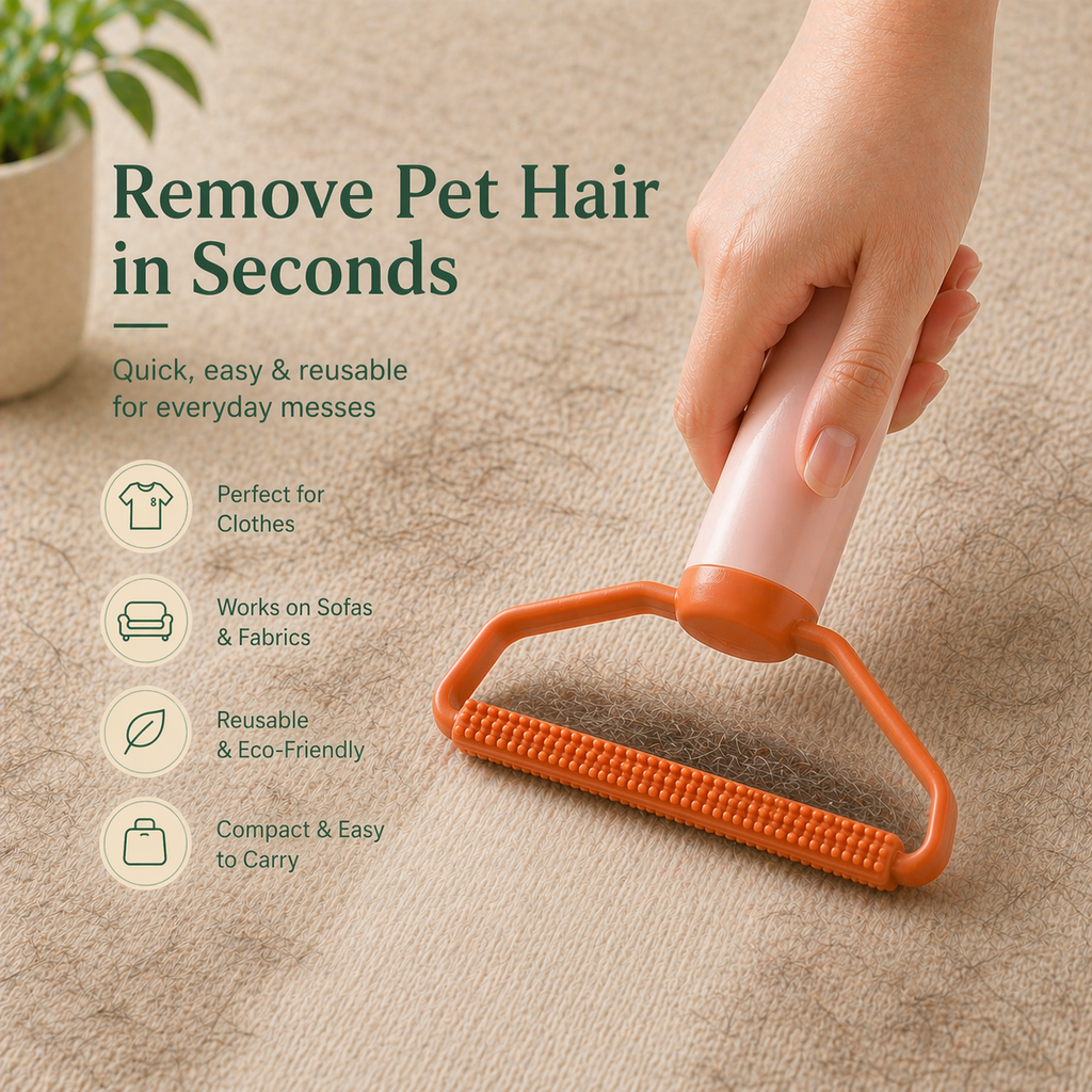 Portable Lint Brush — Remove Pet Hair